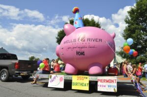 Wells River Savings Happy Birthday Float